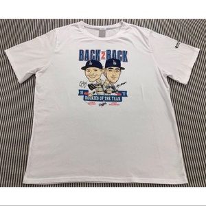 LA DODGERS Back 2 Back Rookies of the Year Shirt M